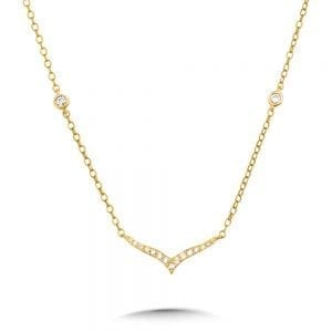 Winged-Arrow Diamond Enhancer Necklace