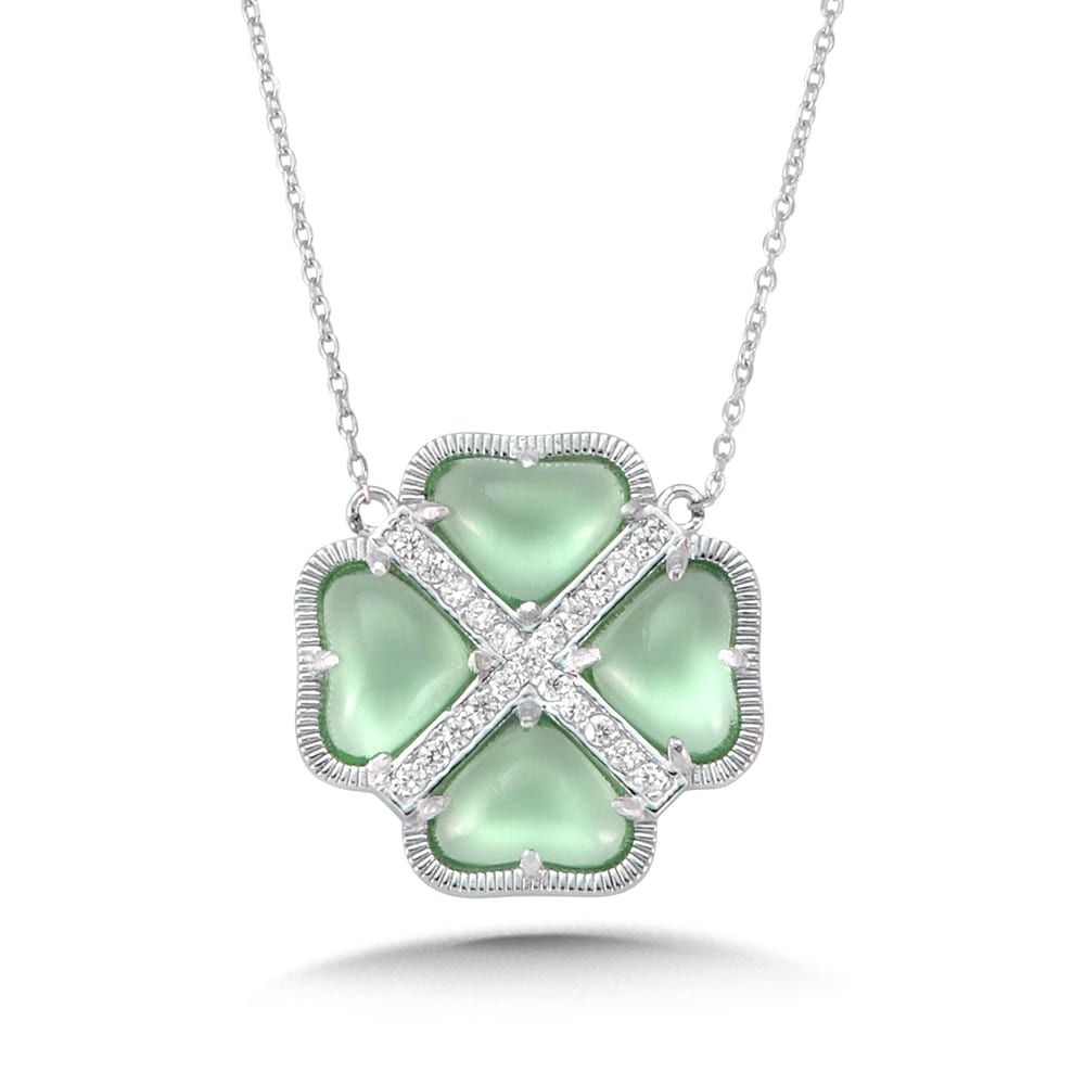 Sterling Silver Artisan Clover Pendant