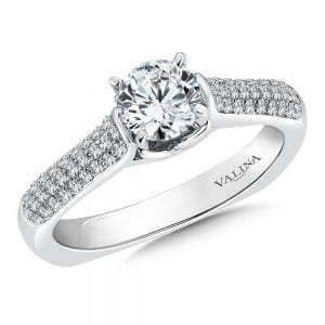 Engagement Ring with Side Stones