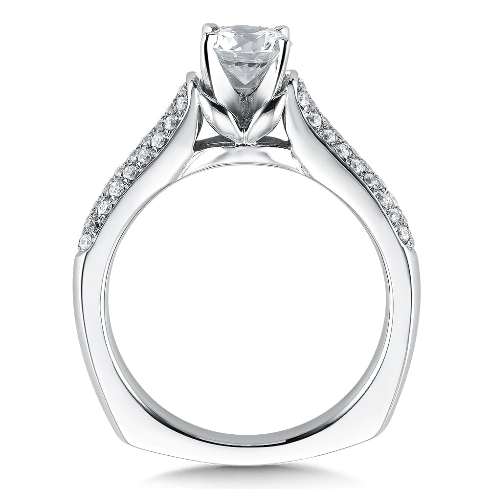 Engagement Ring with Side Stones - Image 2