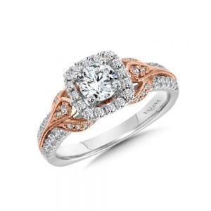 Diamond Halo Engagement Ring