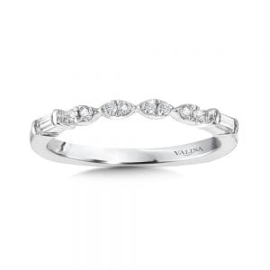 Vintage Bezeled Diamond Wedding Band
