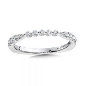 Tapered Diamond Wedding Band