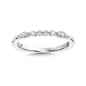 Tapered Diamond Wedding Band