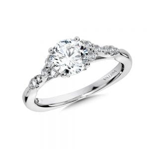 Diamond Engagement Ring With Side Stones