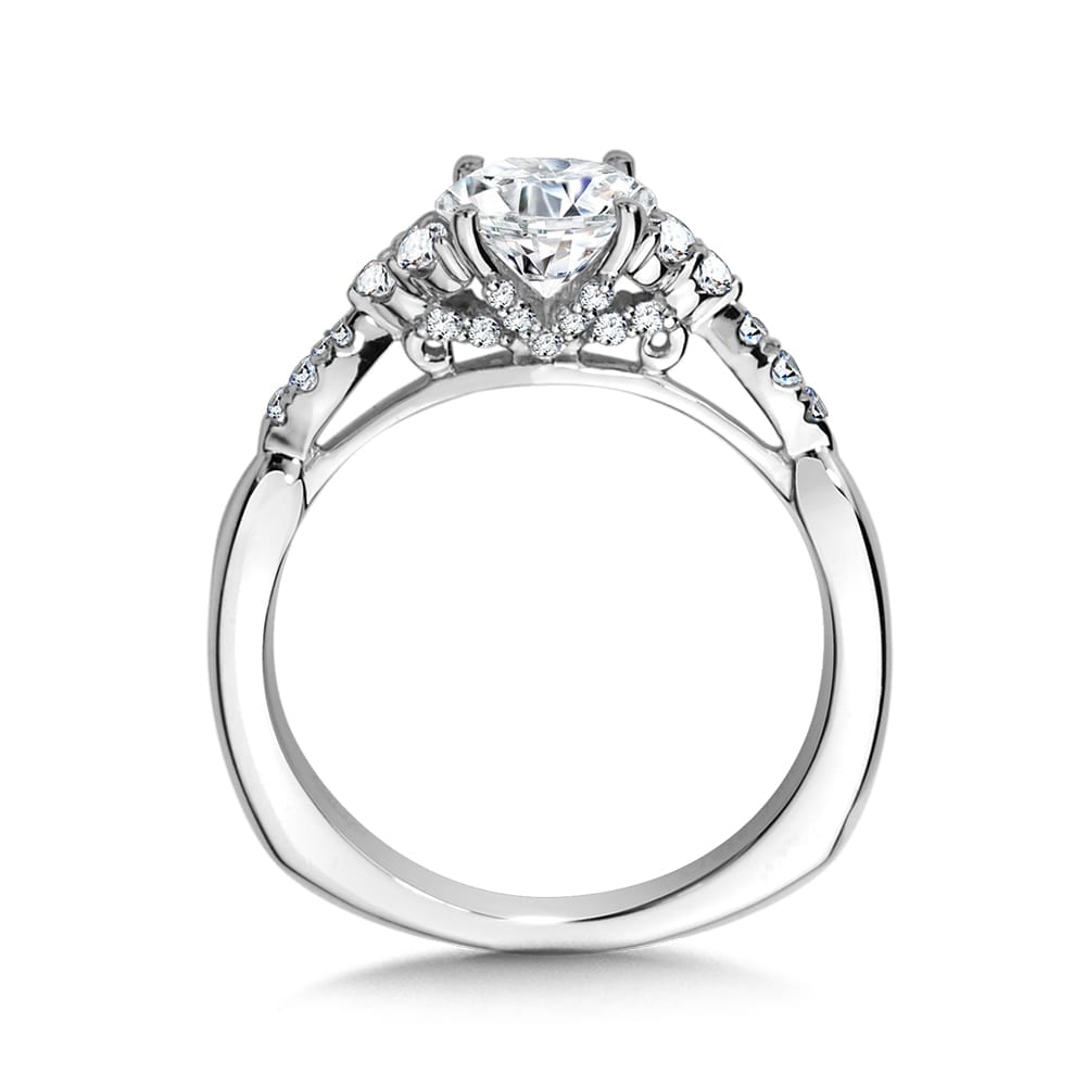 Diamond Engagement Ring With Side Stones - Image 2