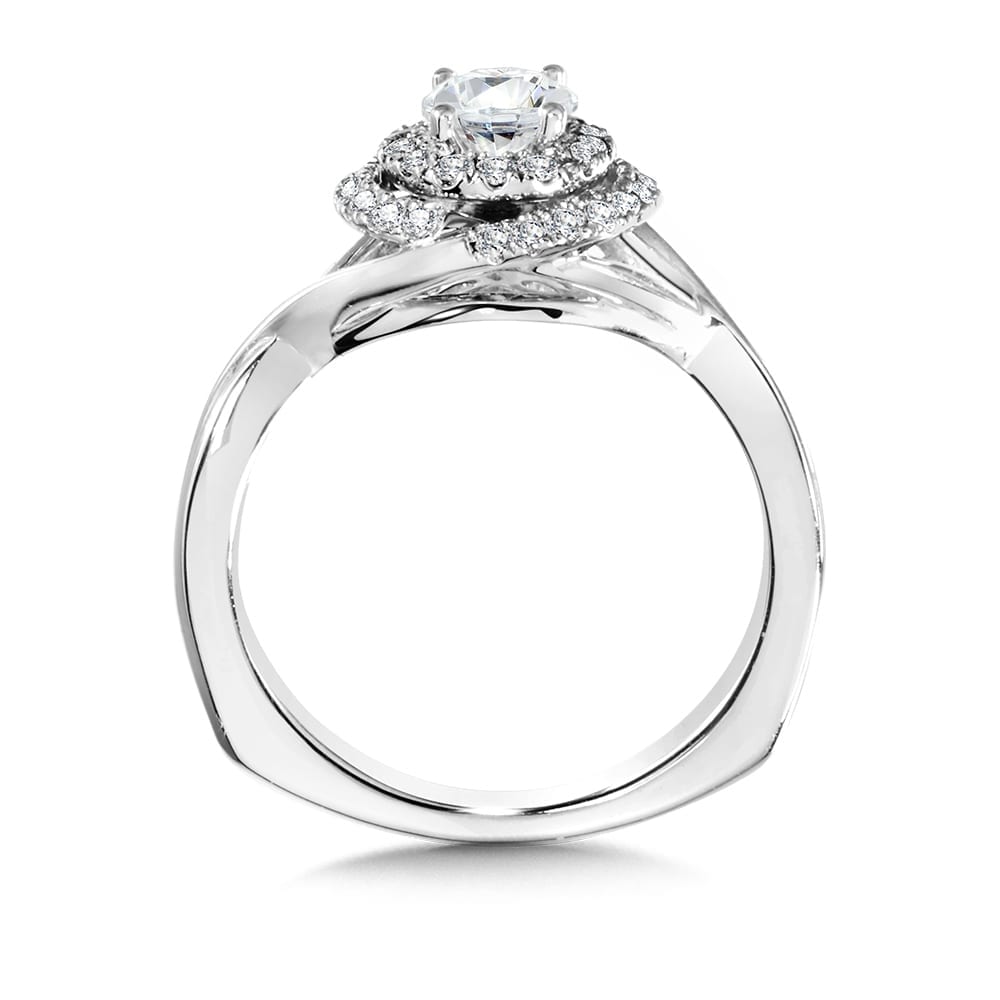 Double Halo Engagement Ring - Image 2