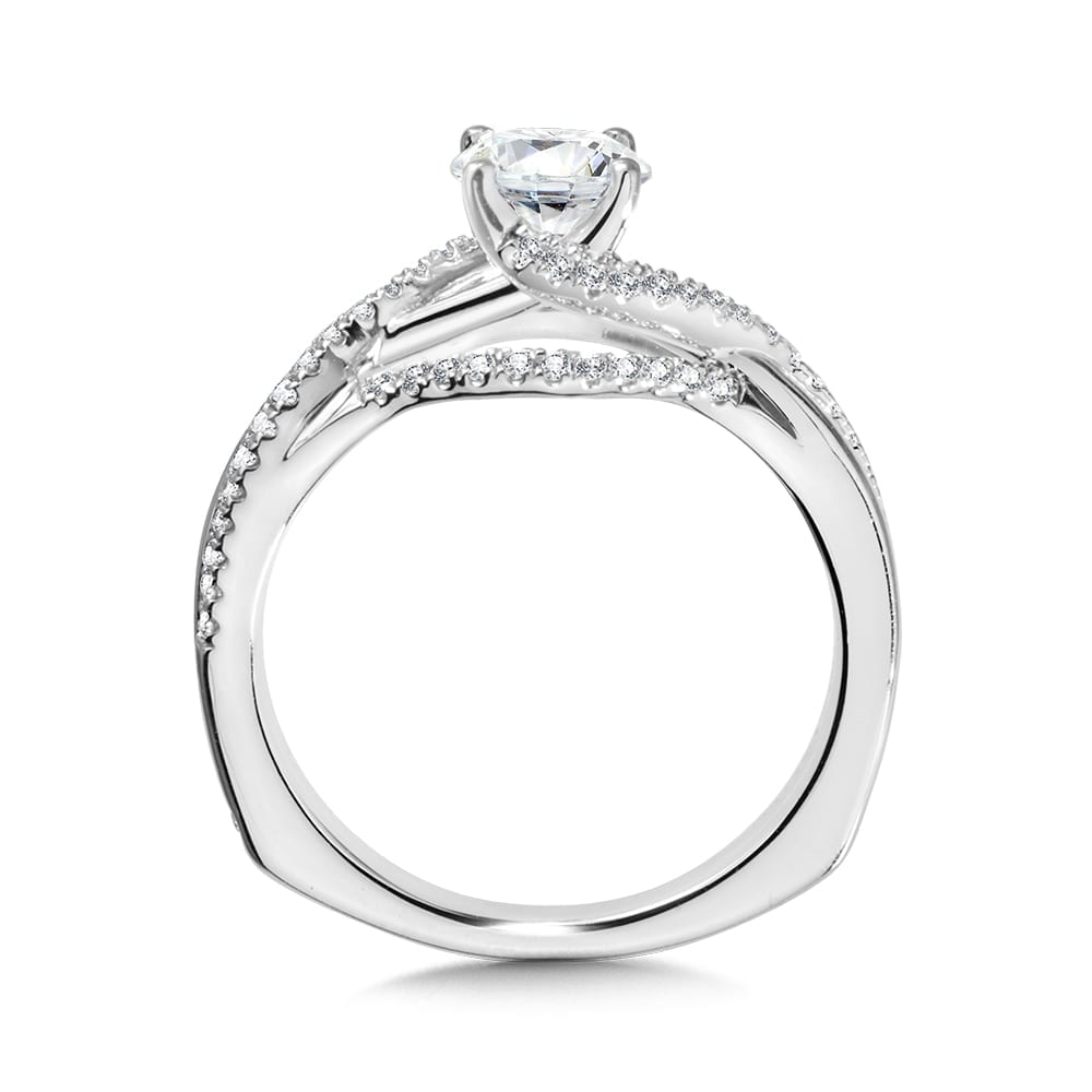 Spiral Diamond Engagement Ring - Image 2