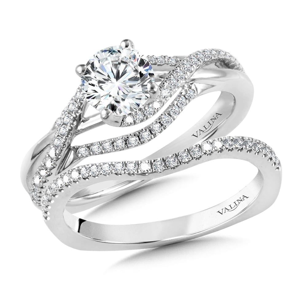 Spiral Diamond Engagement Ring - Image 3