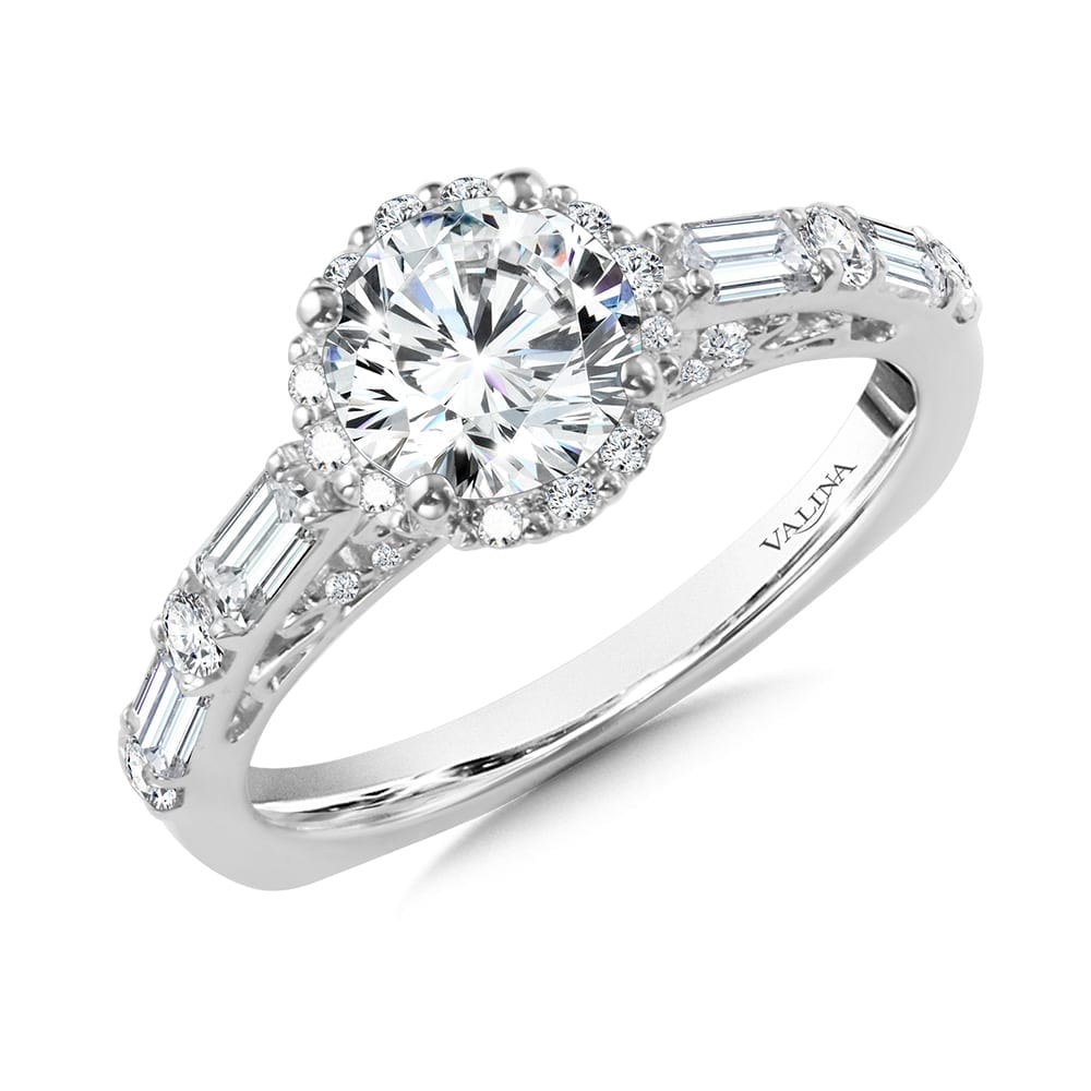 Halo Diamond Engagement Ring