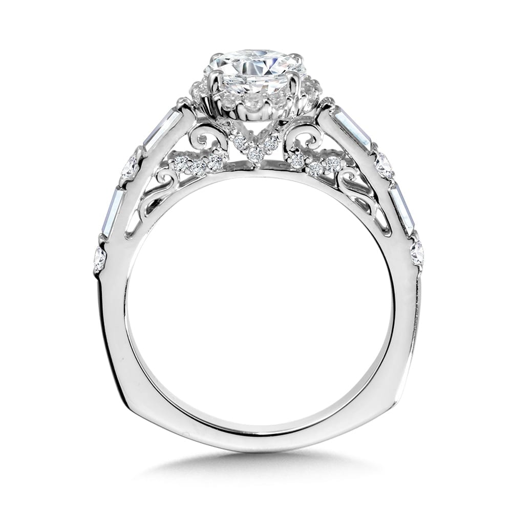Halo Diamond Engagement Ring - Image 2
