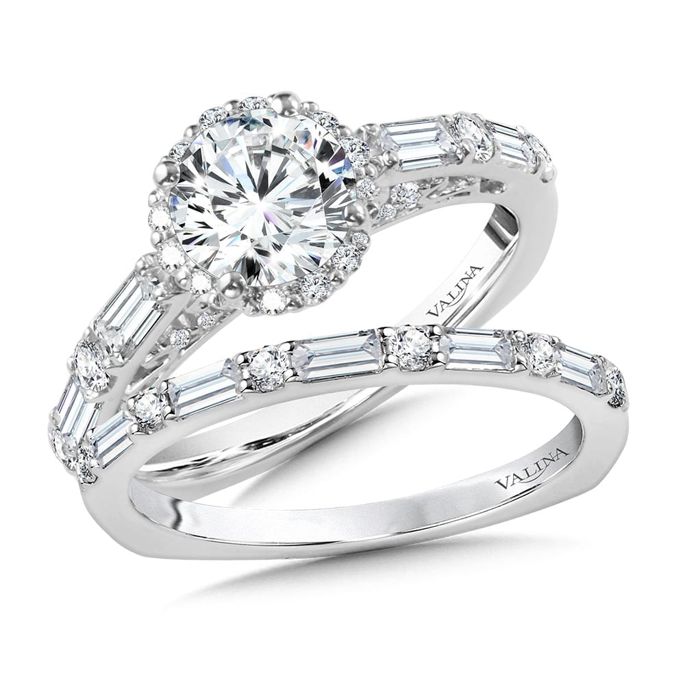 Halo Diamond Engagement Ring - Image 3
