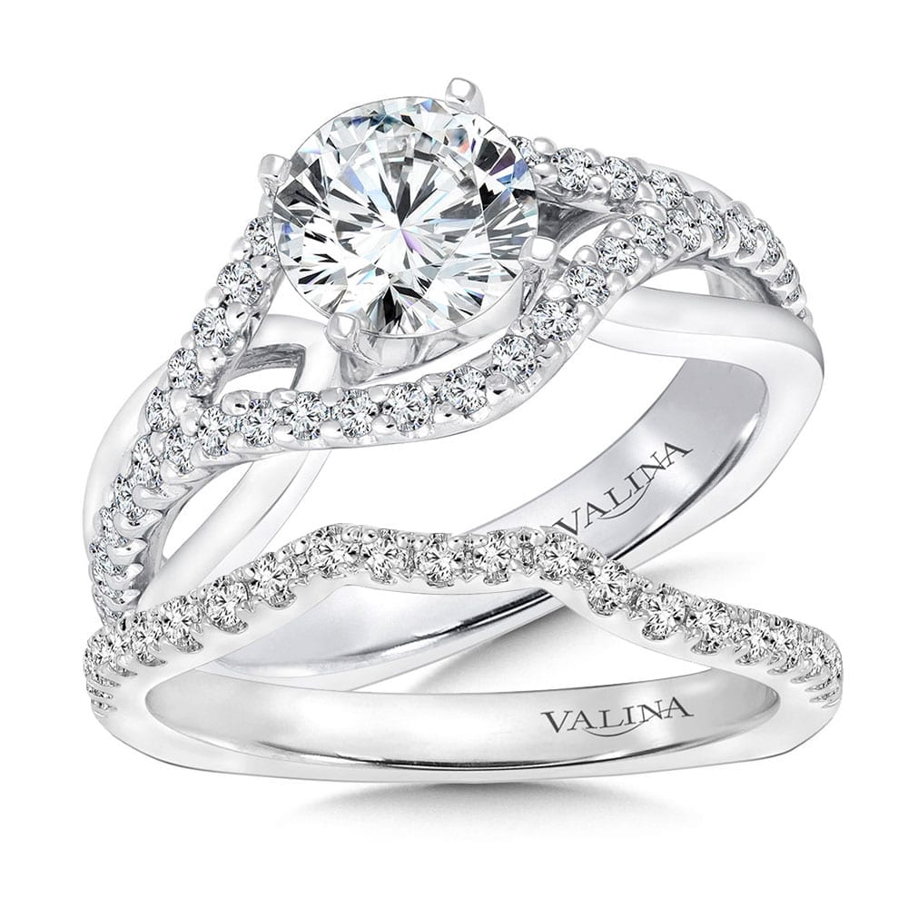 Spiral Style Diamond Engagement Ring - Image 3