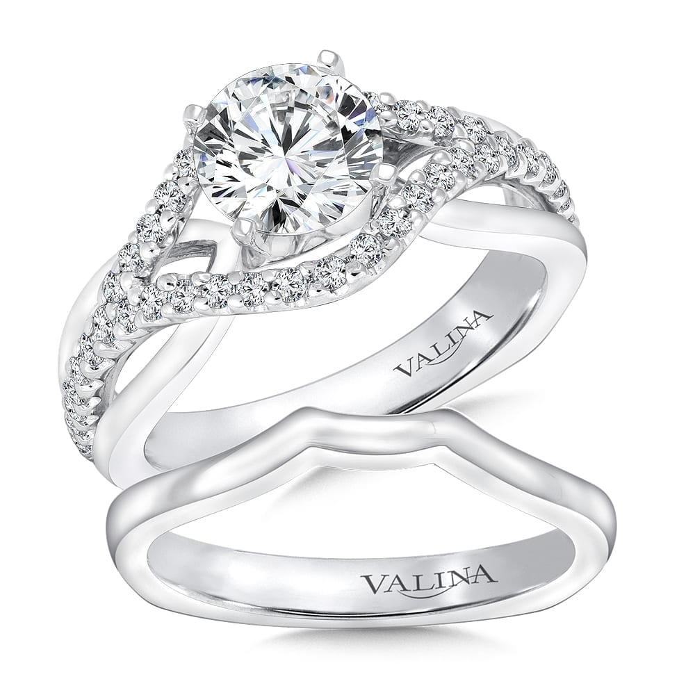 Spiral Style Diamond Engagement Ring - Image 4