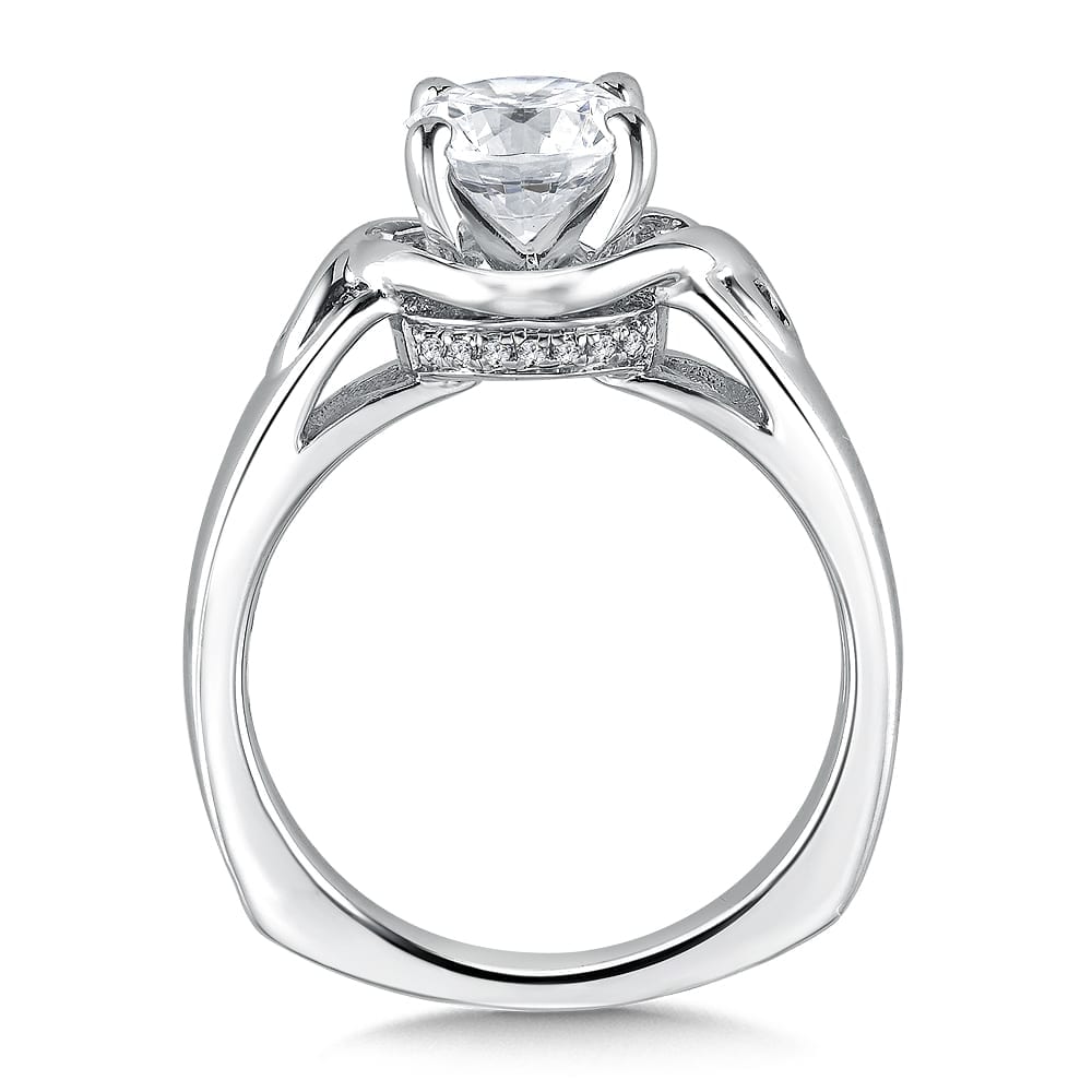 Infinity Solitaire Diamond Engagement Ring - Image 2