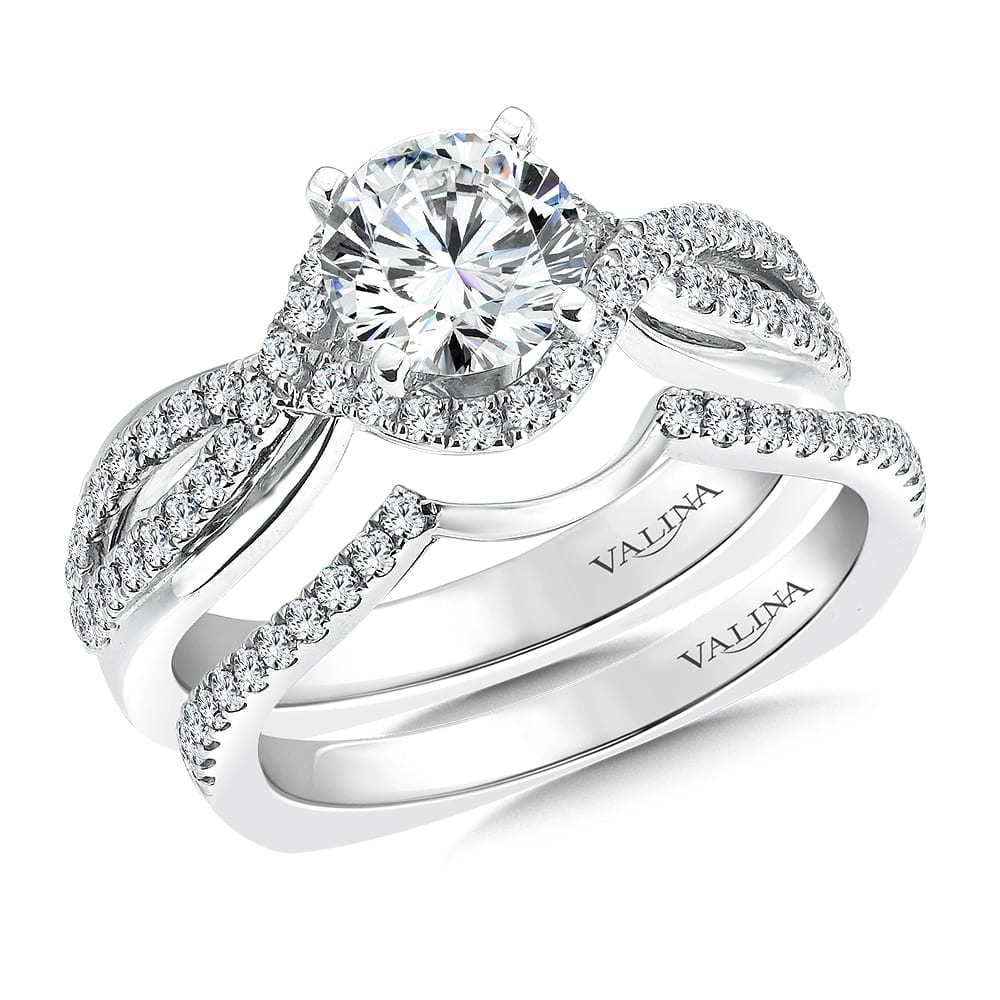 Spiral Style Diamond Engagement Ring - Image 3