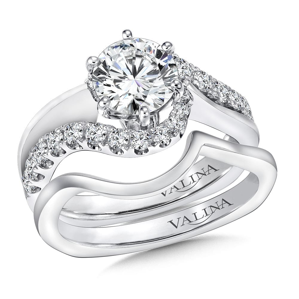 Spiral Style Diamond Engagement Ring - Image 3
