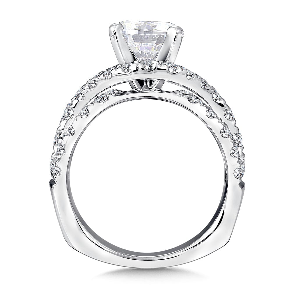 Diamond Engagement Ring with Side Stones - Image 2