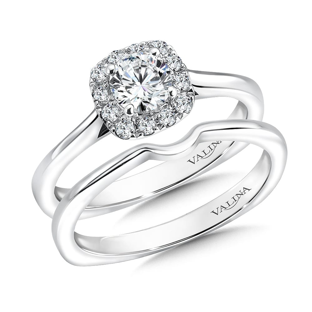Cushion Shape Halo Diamond Engagement Ring - Image 3