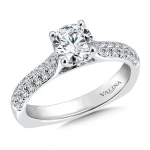 Engagement Ring with Side Stones