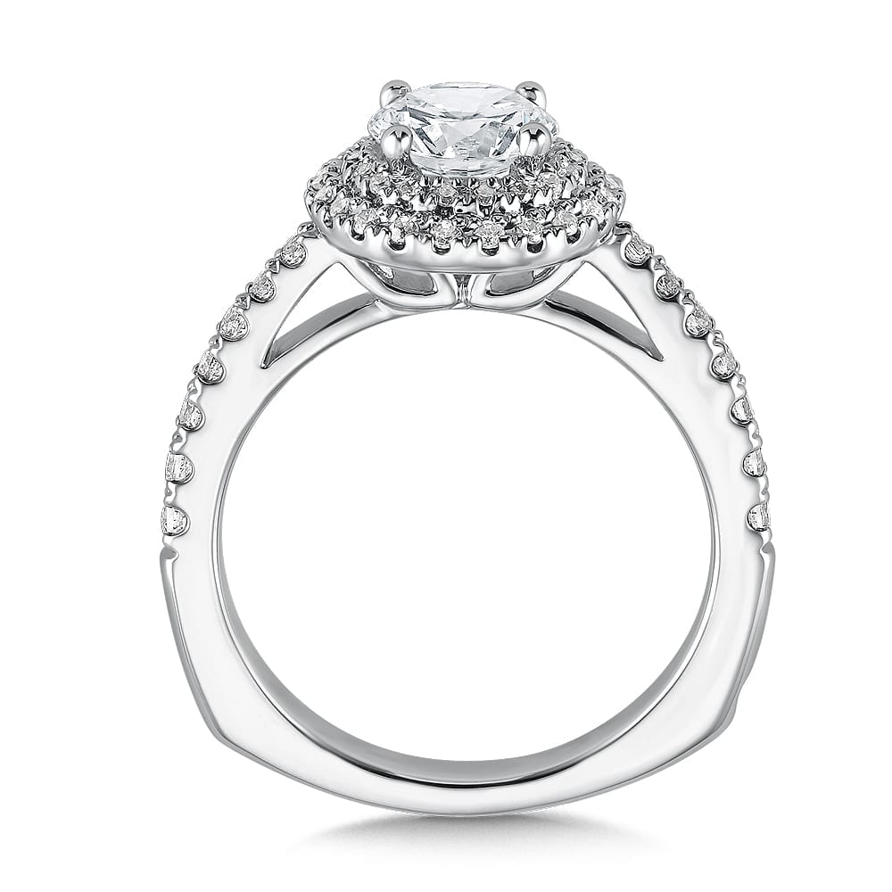 Double Halo Diamond Engagement Ring - Image 2