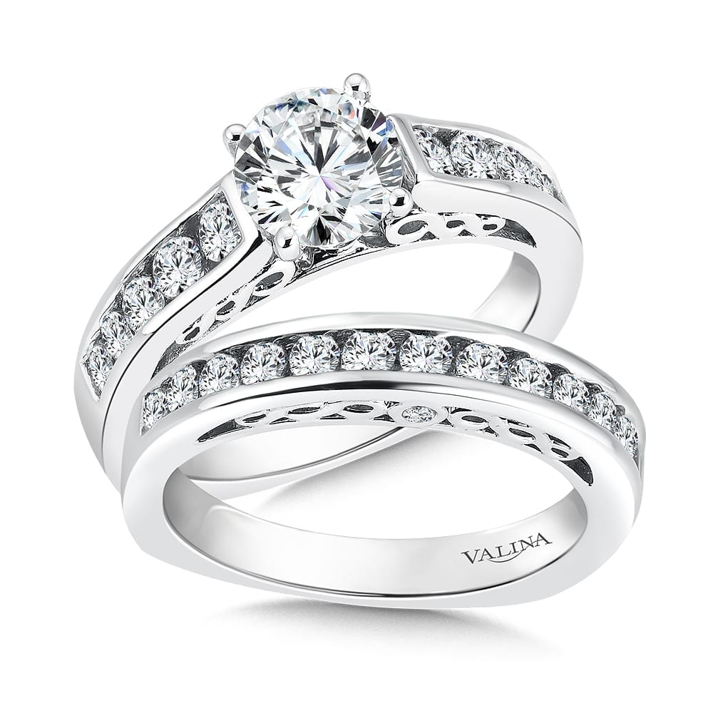 Diamond Engagement Ring with Side Stones - Image 3