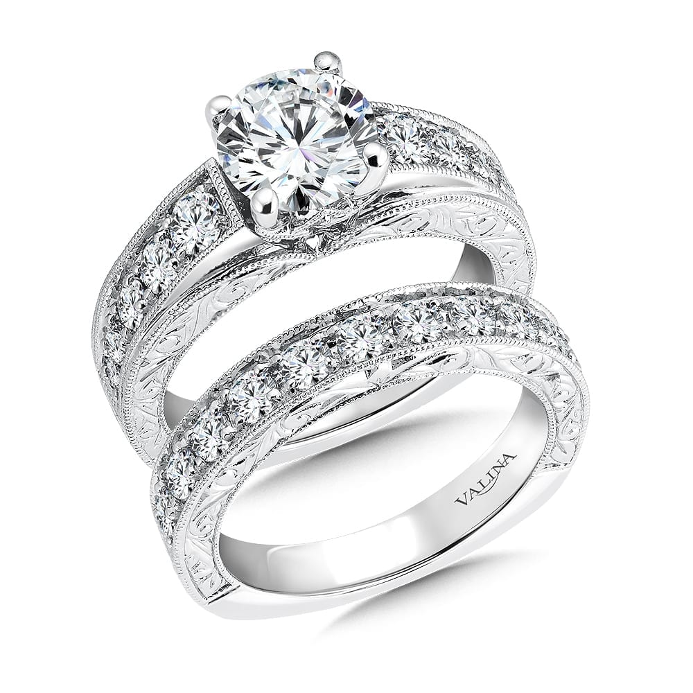 Diamond Engagement Ring with Side Stones - Image 3