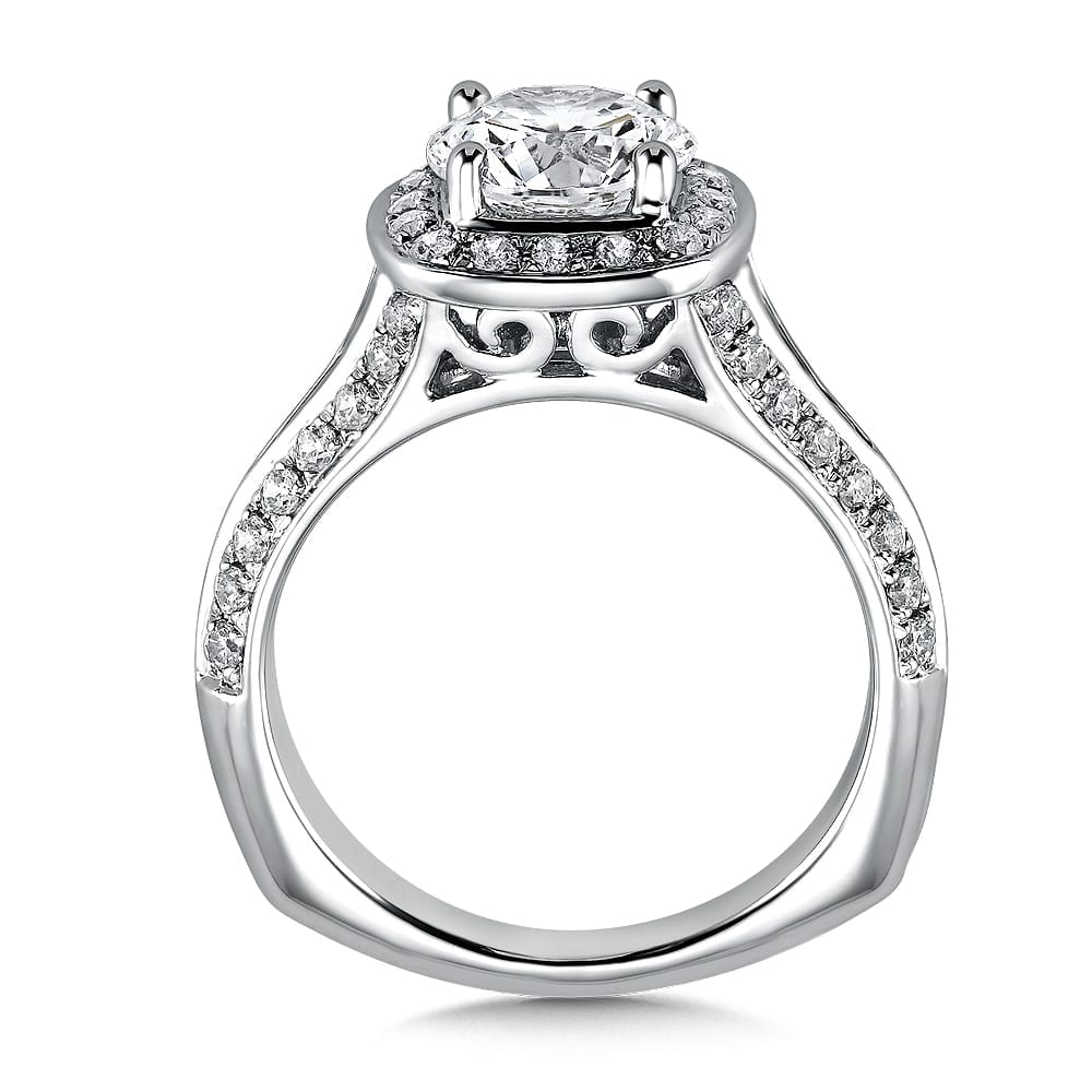 Halo Style Diamond Engagement Ring - Image 2