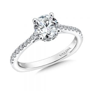 Diamond Engagement Ring with Side Stones