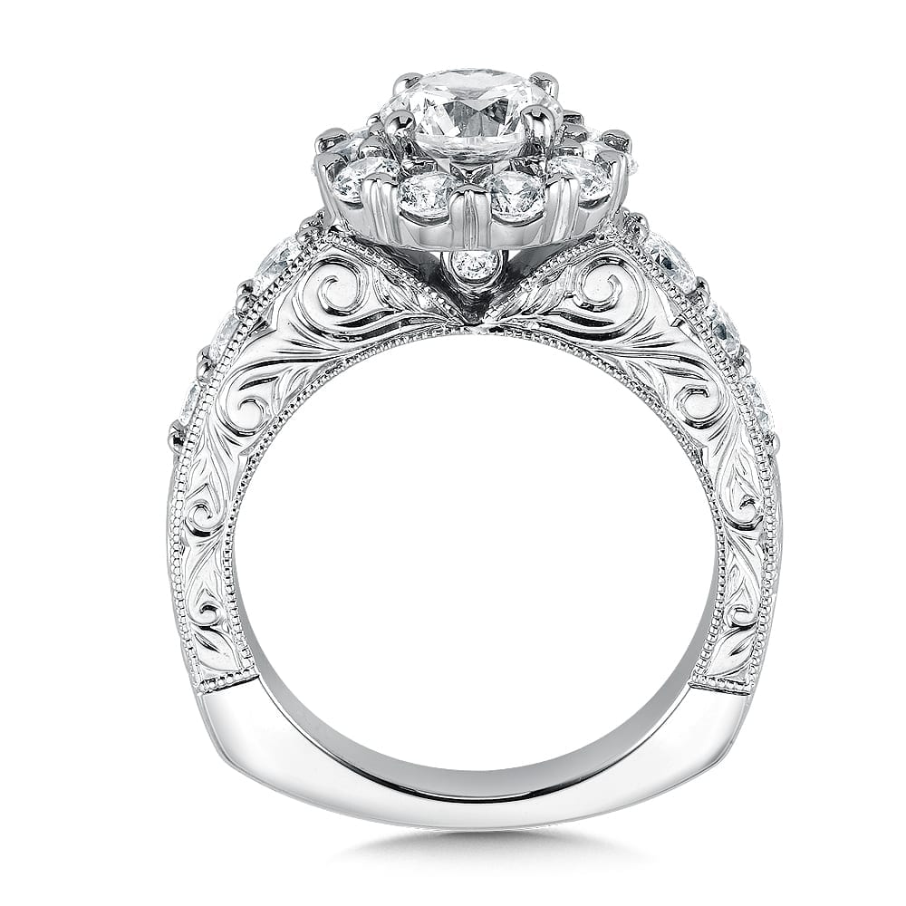 Halo Style Engagement Ring - Image 2