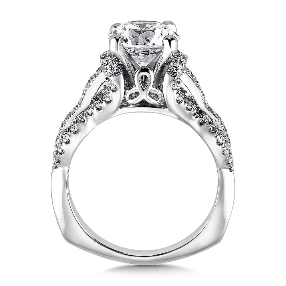Diamond Engagement Ring with Side Stones - Image 2