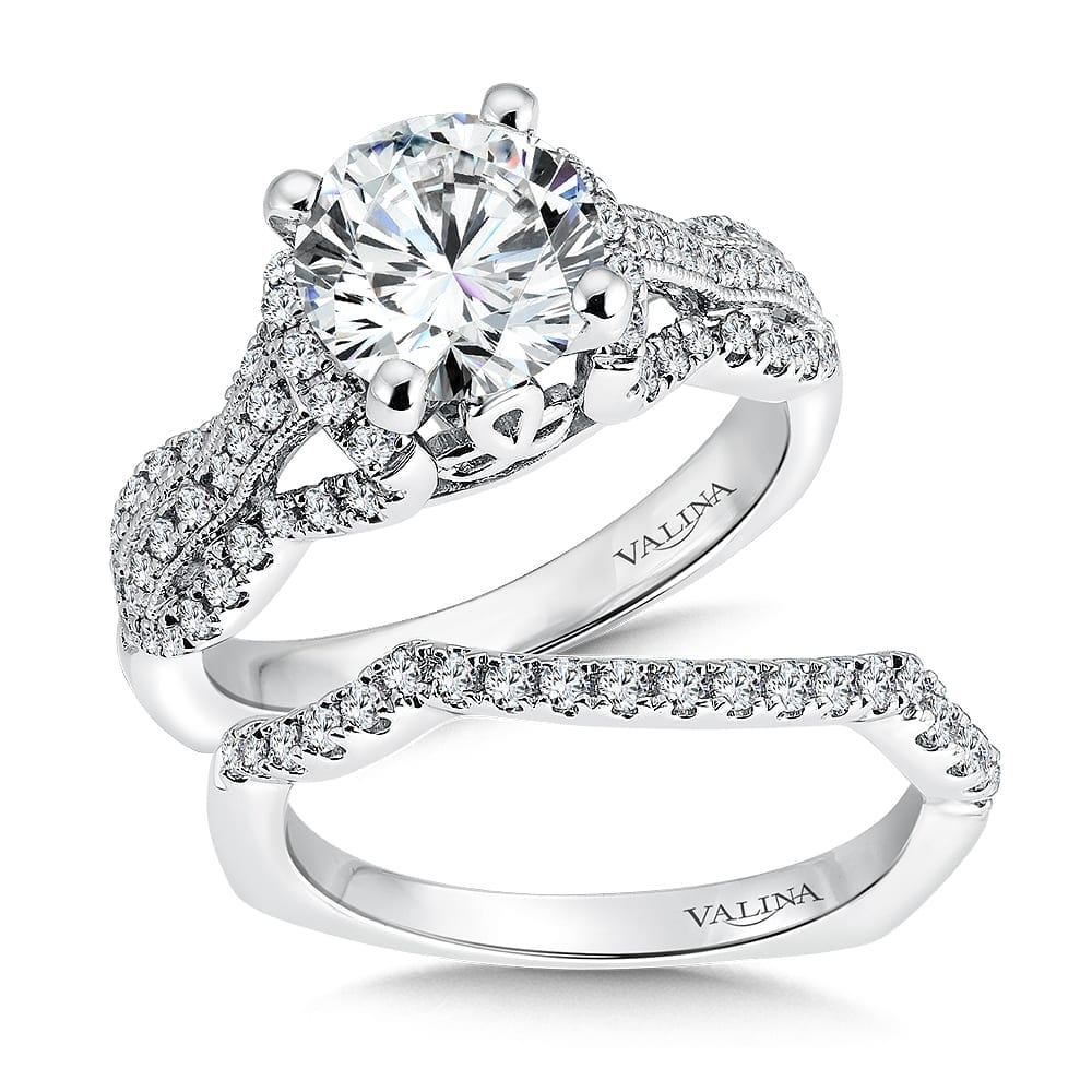 Diamond Engagement Ring with Side Stones - Image 3