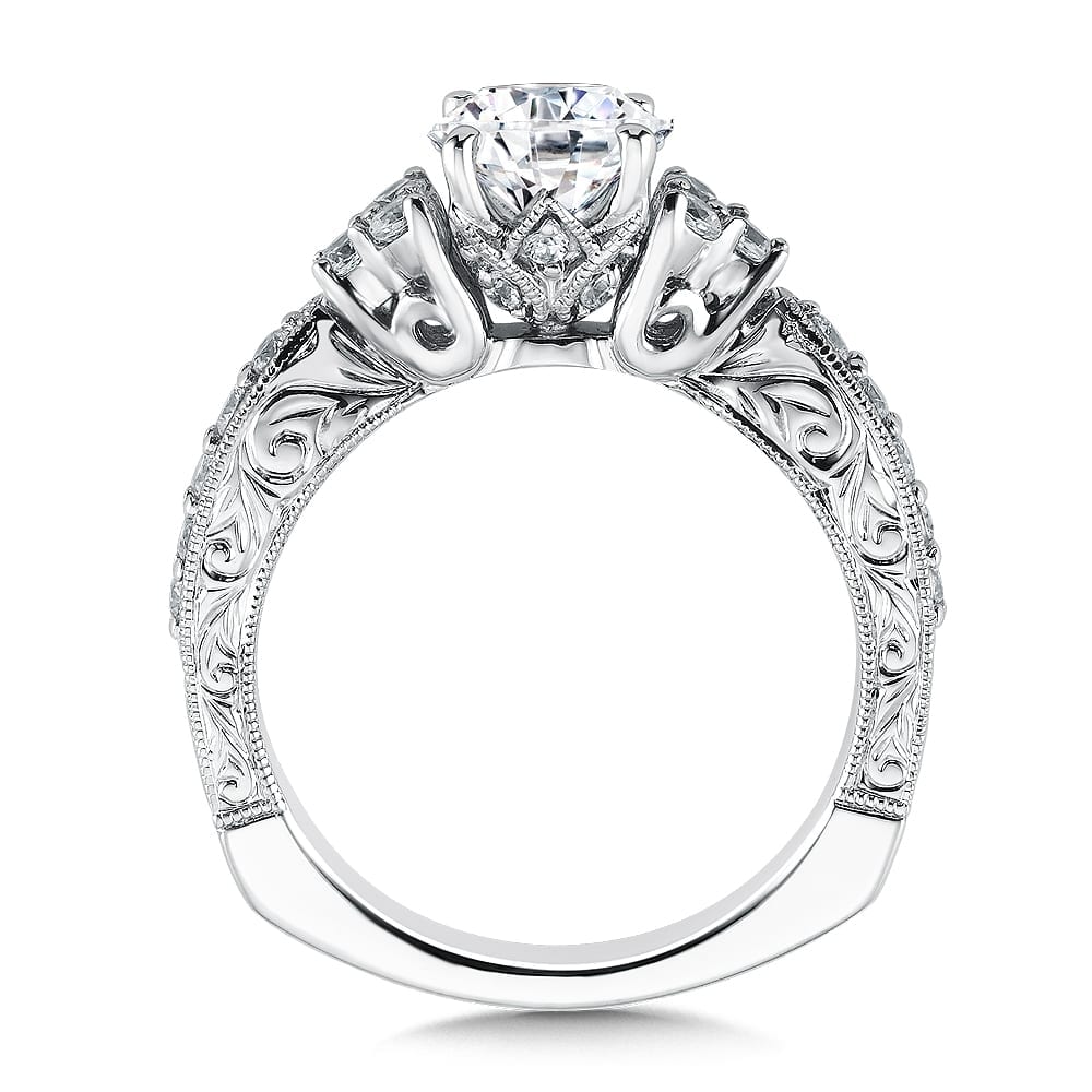 Side Stone Style Engagement Ring - Image 2