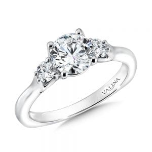 Three Stone Diamond Engagement Ring