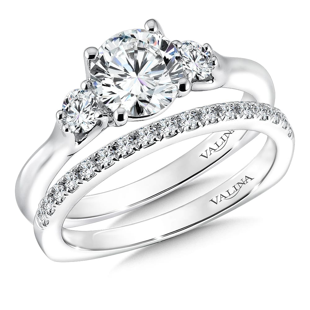 Three Stone Diamond Engagement Ring - Image 3
