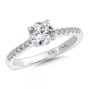 Straight Style Engagement Ring