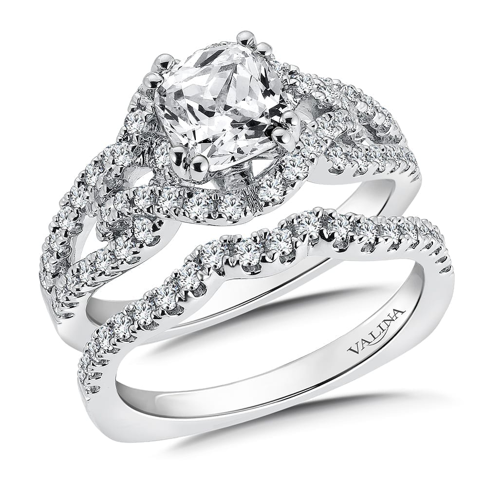 Spiral Style Diamond Engagement Ring - Image 3