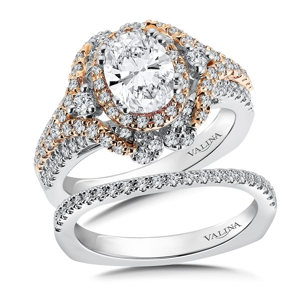 Diamond Halo Engagement Ring - Image 3