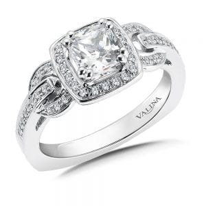 Diamond Halo Engagement Ring