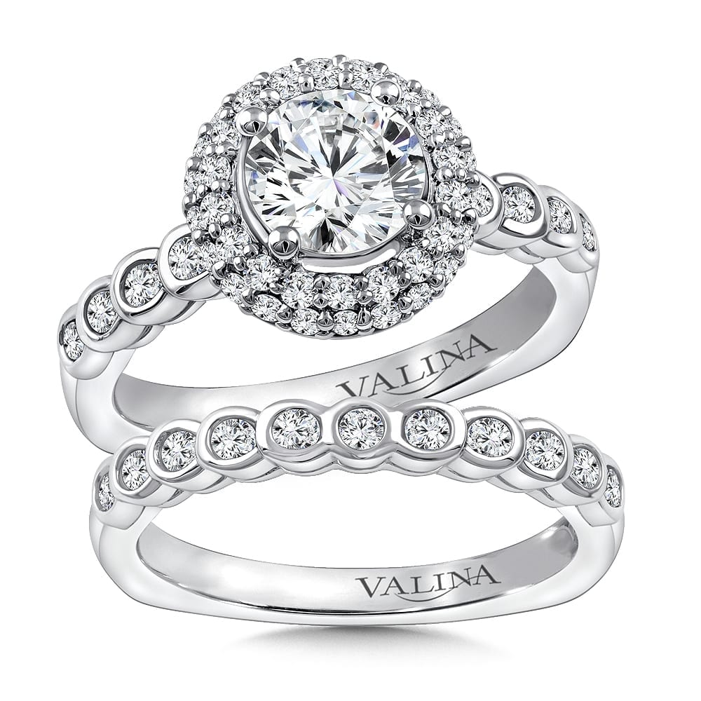 Diamond Halo Engagement Ring - Image 3