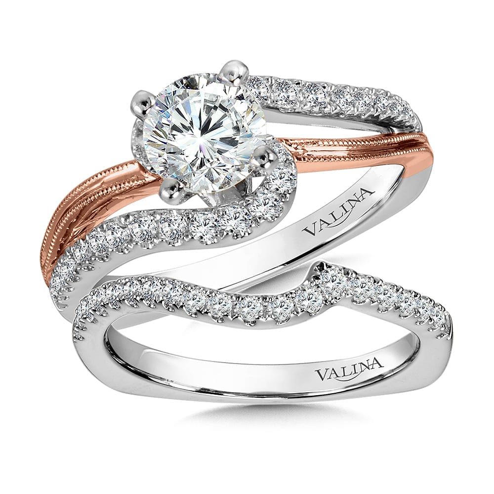 Diamond Split Shank Engagement Ring - Image 3