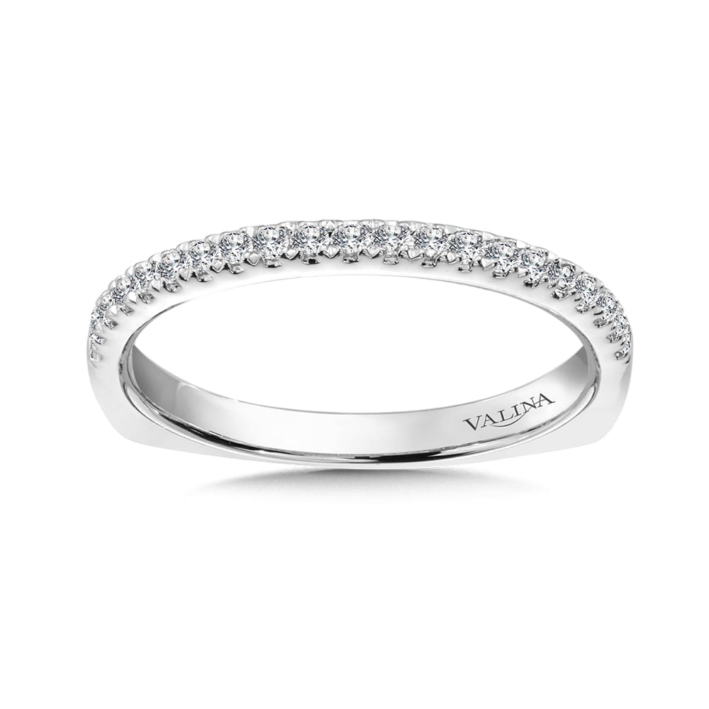 Straight Diamond Wedding Band