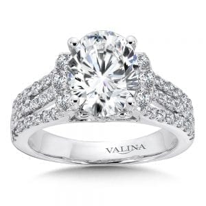 Engagement Ring with Oval Shape Center