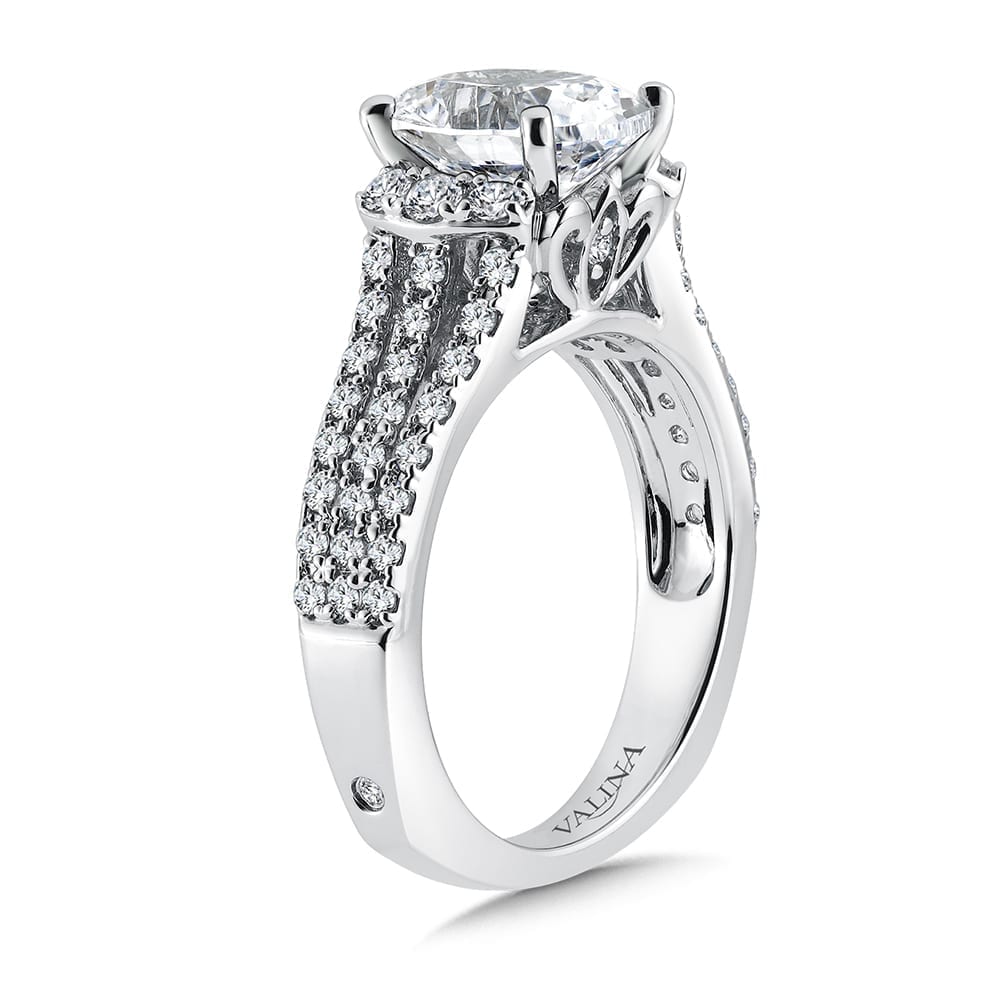 Engagement Ring with Oval Shape Center - Image 2