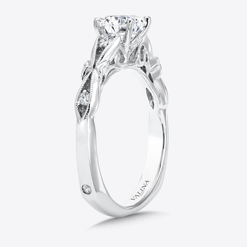 Diamond Engagement Ring With Side Stones - Image 2