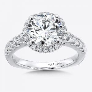 Diamond Halo Engagement Ring