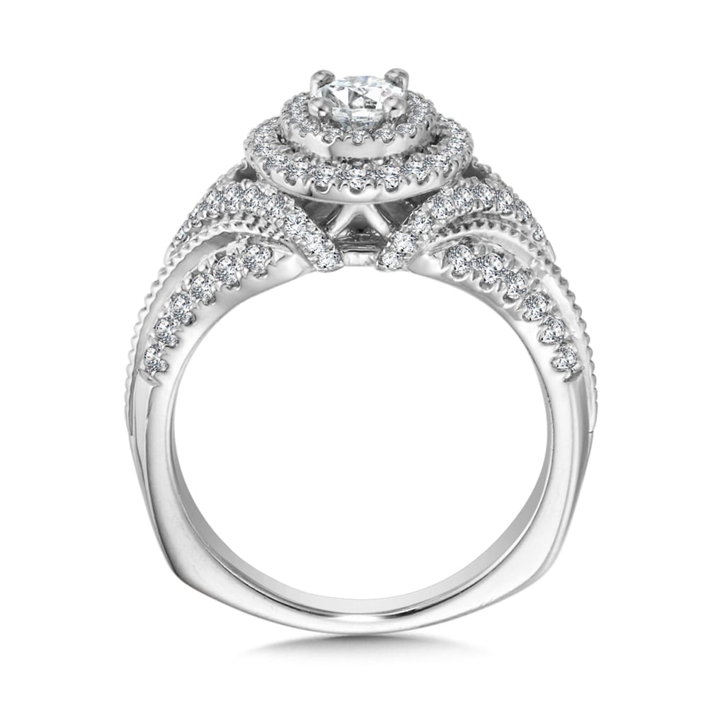 Double Halo Engagement Ring - Image 2