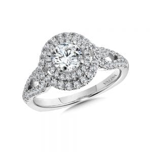 Double Halo Engagement Ring
