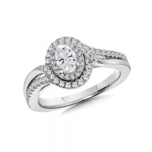 Halo Engagement Ring