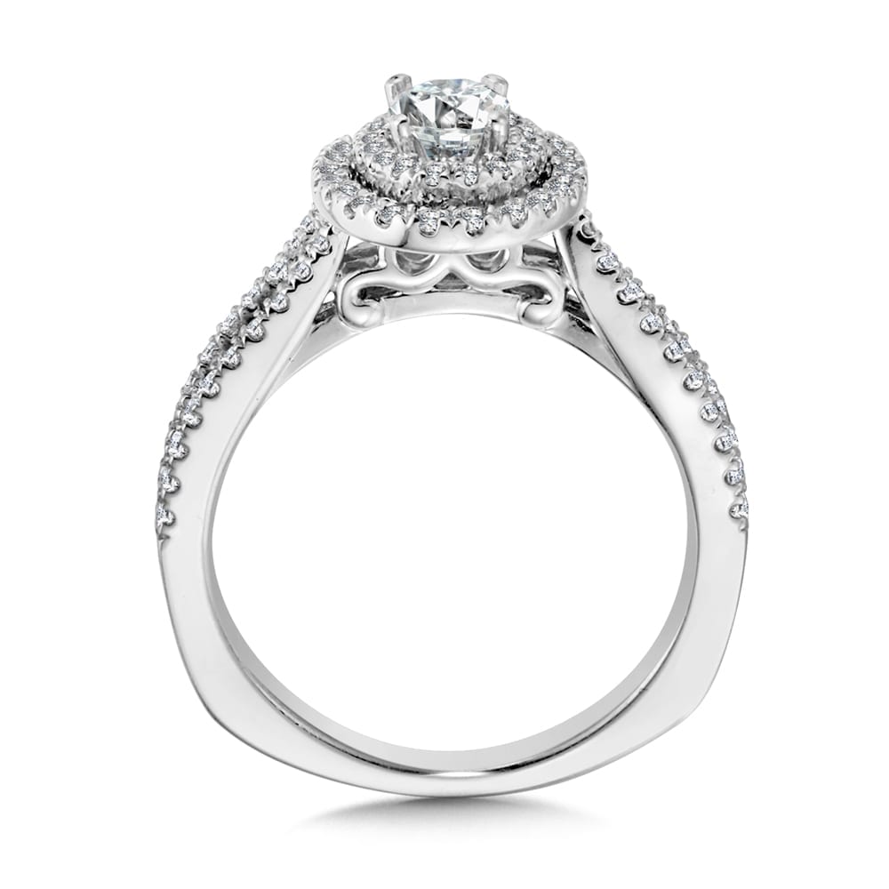 Double Halo Engagement Ring - Image 2